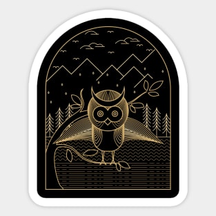 Tonight Cute Owls Sticker